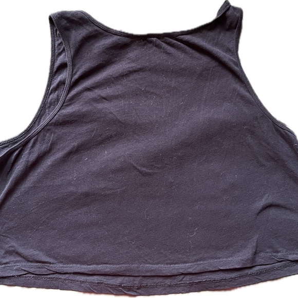 BLUENOTES BLACK CROP TOP EYES DESIGN - Picture 2 of 2